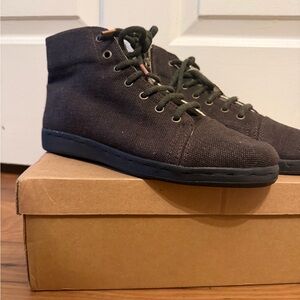 Rawganique High-Top Canvas Sneakers - Brown